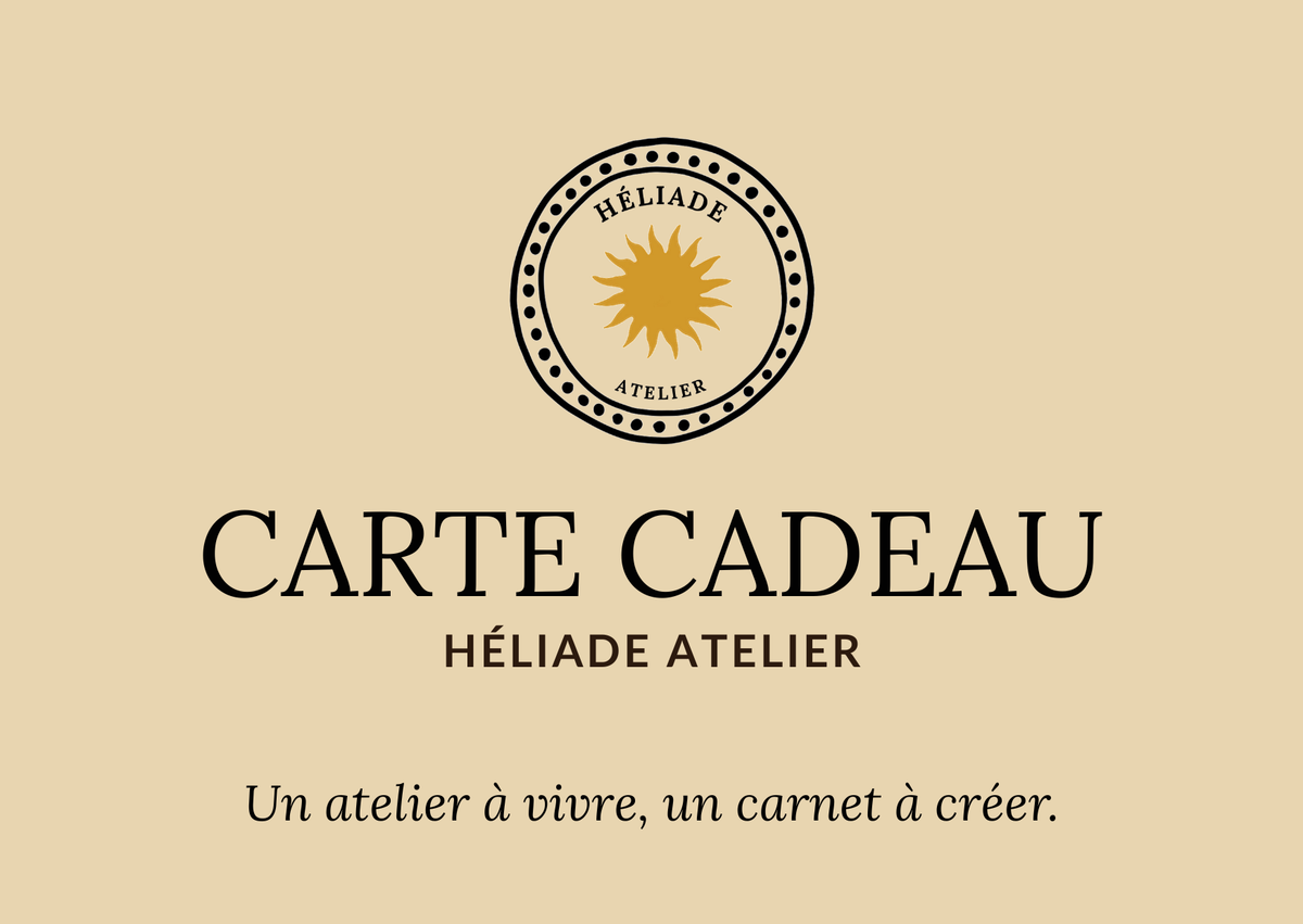 Carte cadeau Héliade Atelier